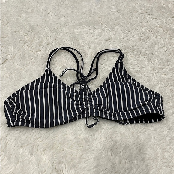 Other - Striped Black and White Bikini Top